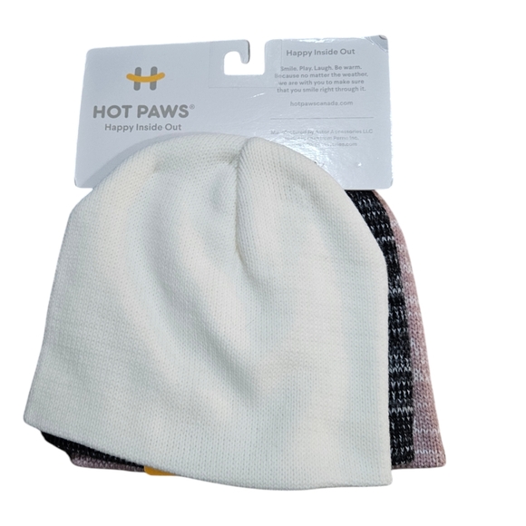 Hot Paws Accessories - NWT Hot Paws 3 pack Beanie Hats